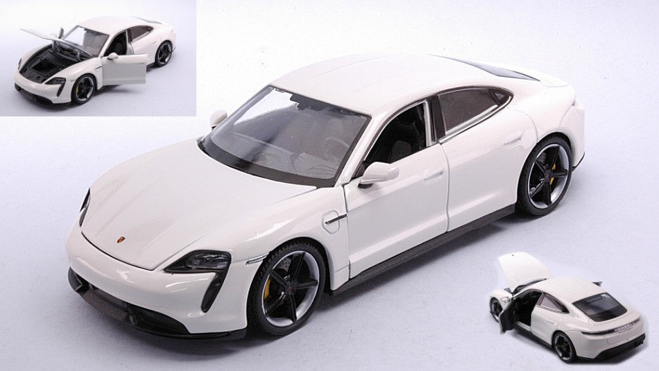 Porsche Taycan Turbo S White – Welly 1:24