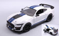 Ford Mustang Shelby GT500 2020 White W/blue Stripes – Jada Toys 1:24