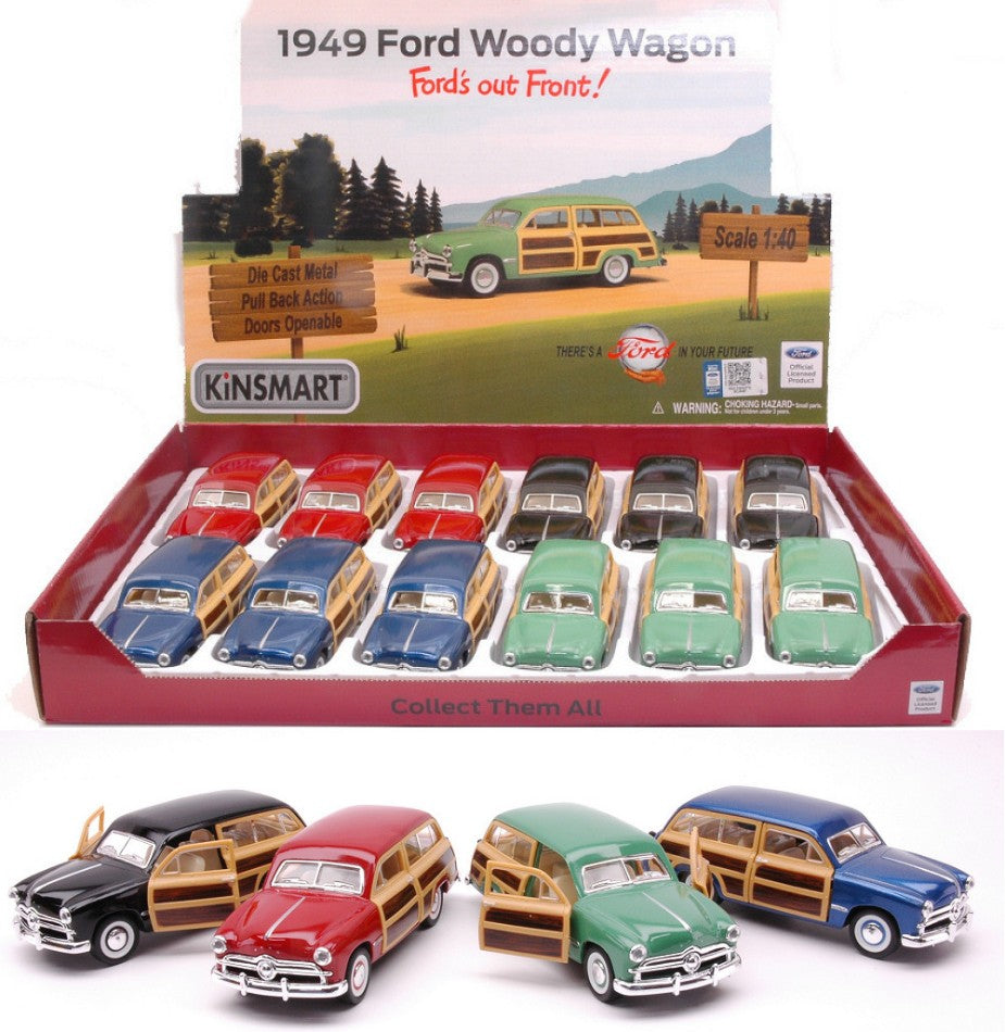 Ford Woody Wagon 1949 Cm 12 Col.ass. – Kinsmart 1:40