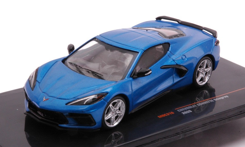 Chevrolet Corvette (C8) Stingray 2020 Met.blue – Ixo Model 1:43