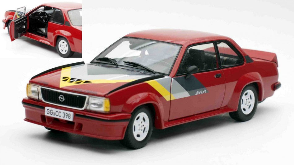 Opel Ascona 400 1982 Red/yellow/grey/black – SunStar 1:18