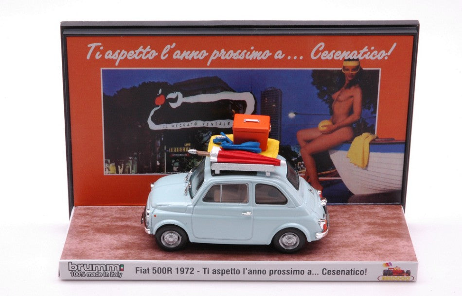 Fiat 500R Vacanze Italiane Cesenatico "ti Aspetto L'anno Prossimo" – Brumm 1:43