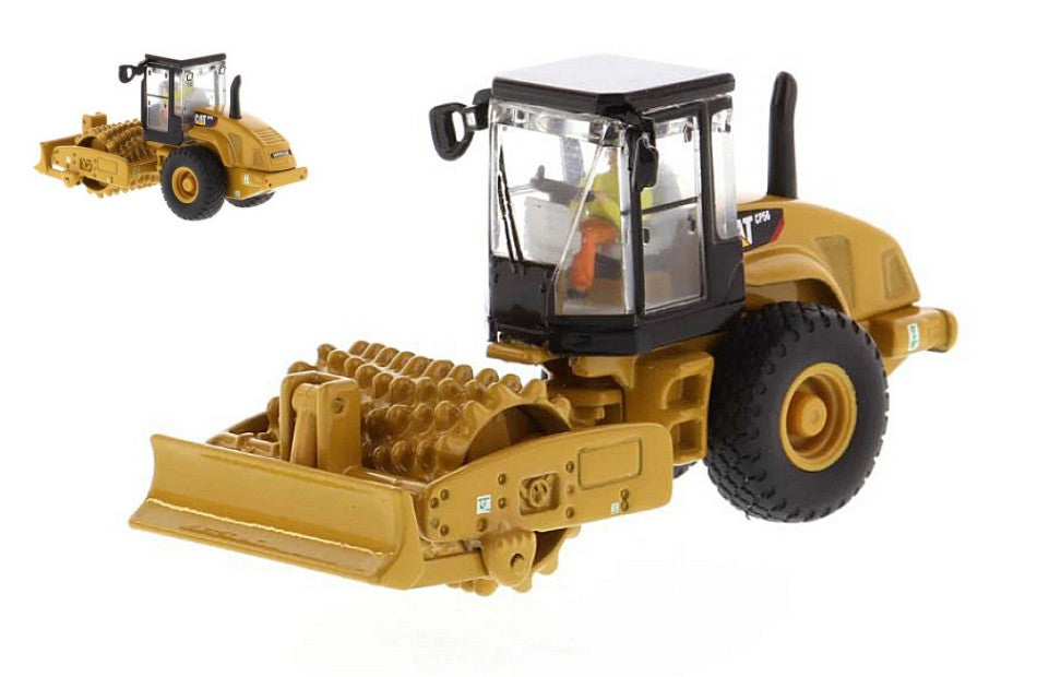 Cat CP-563E Padfoot Drum Soil Compactor – Diecast Master 1:87