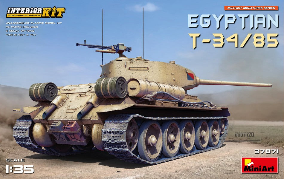 Egyptian T-34-85 Interior Kit – Miniart 1:35