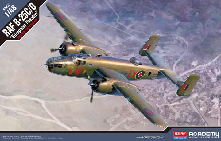 RAF B-25C/D European Theatre Kit – Academy 1:48