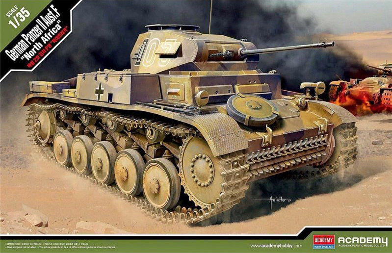 German Panzer Ii Ausf.F North Africa Kit 1:35 – Academy