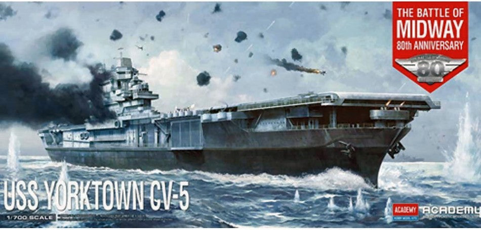 Uss Yorktown CV-5 Battle Of Midway Kit – Academy 1:700