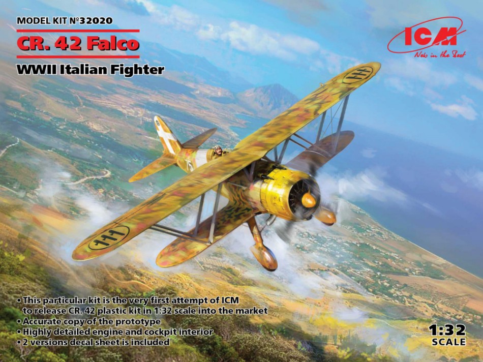 CR.42 Falco WWII Italian Fighter Kit – ICM 1:32