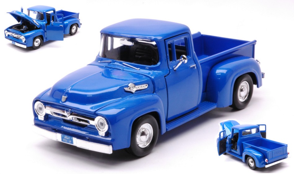 Ford F-100 Pick Up 1956 Blue – MotorMax 1:24