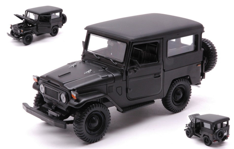 Toyota FJ40 1974 Hard Top Matt Black – MotorMax 1:24