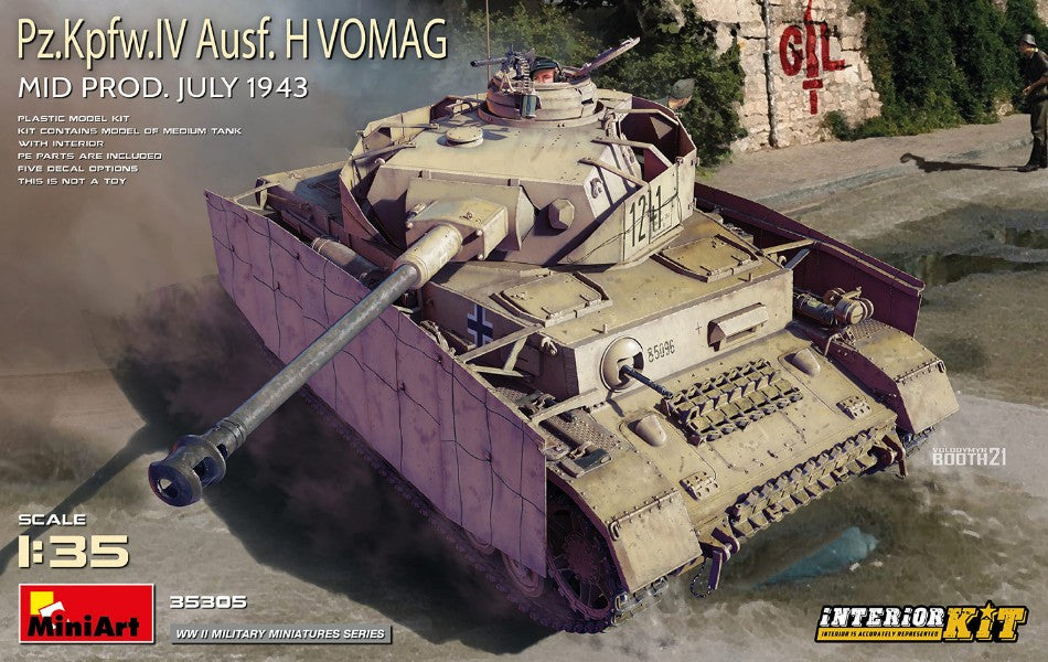 Pz.kpfw.iv Ausf.h Vomag.mid Production Kit – Miniart 1:35