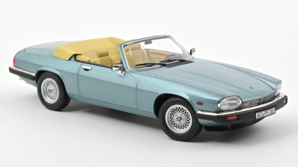 Jaguar Xj-S 5.3 H.E.Convertible 1988 Light blu Metallic 1:18 – Norev
