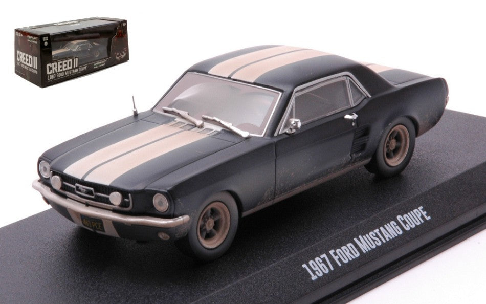 Ford Mustang Coupe' 1967 "creed Ii" Mutted Black – Greenlight 1:43