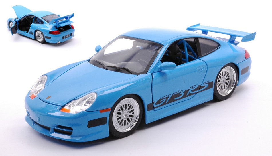 Brian's Porsche 996 GT3 Rs "fast & Furious" Blue – Jada Toys 1:24