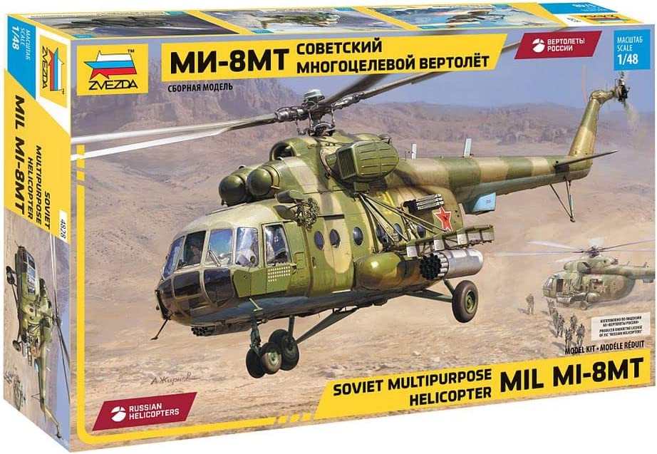 Mil MI-8 Mt Soviet Helicopter Kit – Zvezda 1:48