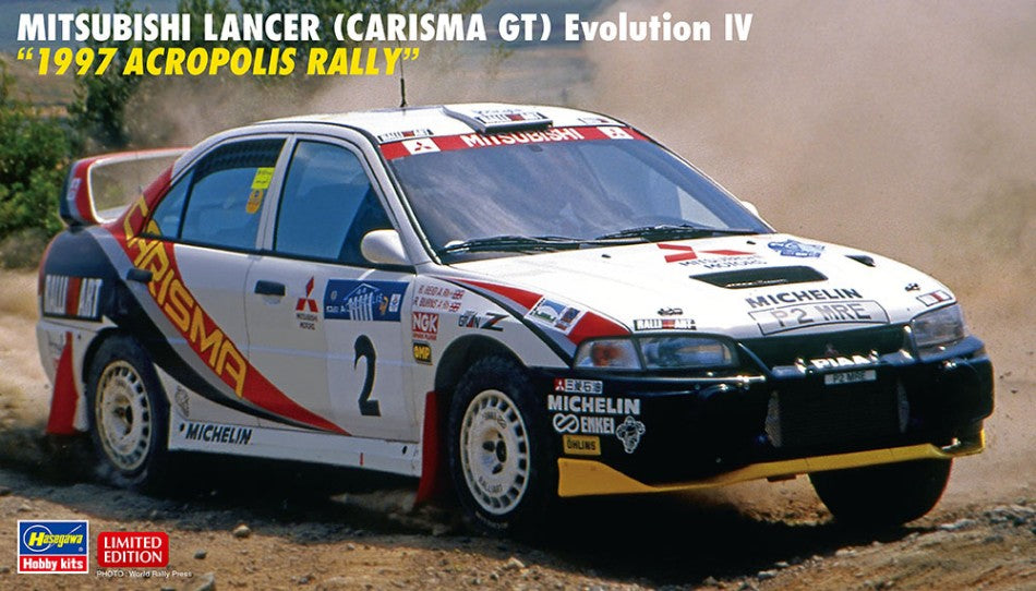 Mitsubishi Lancer Carisma GT Evo Iv 1997 Acropolis Rally Kit – Hasegawa 1:24