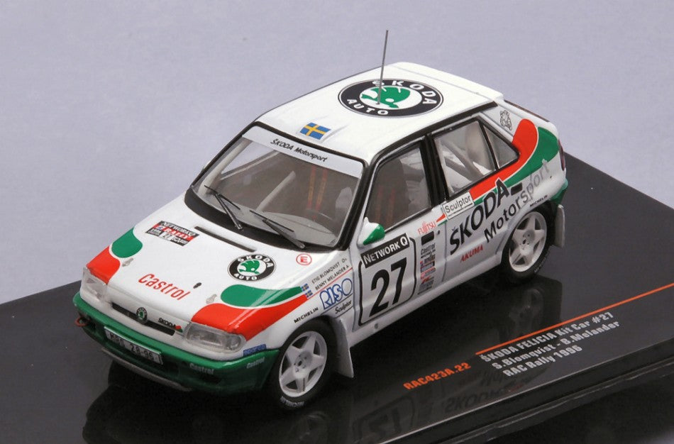 Skoda Felicia Kit Car N.27 Rac Rally 1996 Blomqvist/melander – Ixo Model 1:43
