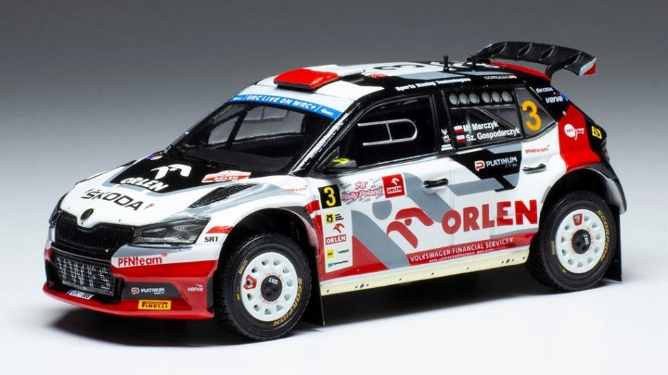 Skoda Fabia Rally 2 Evo N.3 Rally Polen 2022 Marczyk/gosporarczyk – Ixo Model 1:43