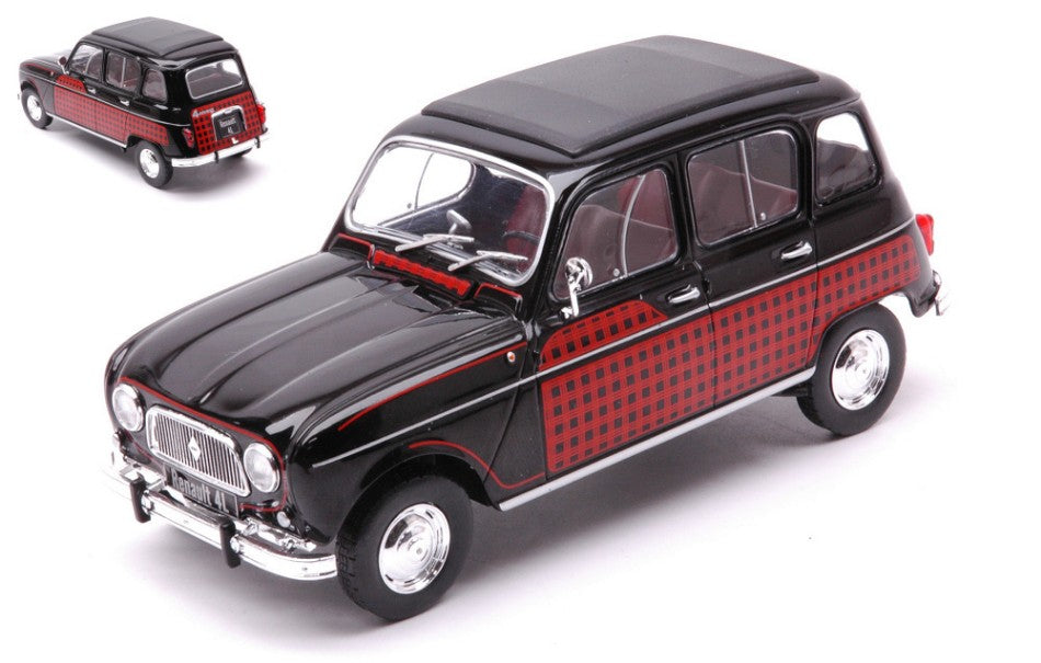 Renault 4L Parisienne 1954 Black/decorated – Whitebox 1:24