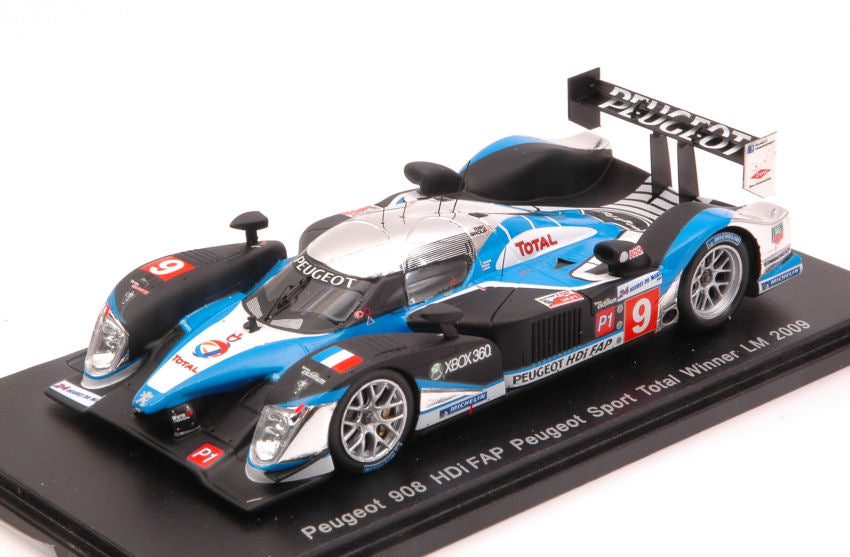 Peugeot 908 N.9 Winner Lm 2009 D.Brabham-M.Gene -A.Wurz 1:43 Repro – Spark Model