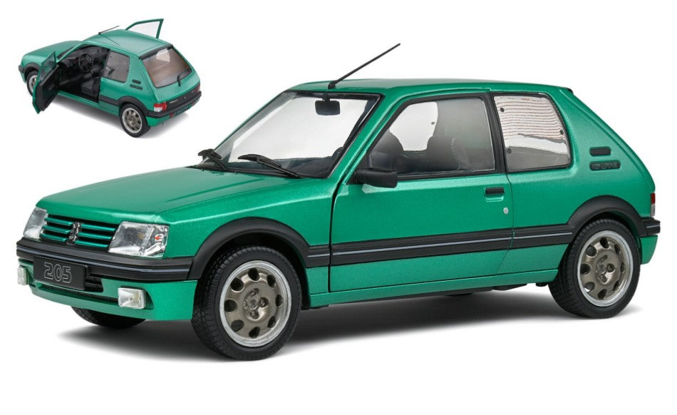 Peugeot 205 Gti Griffe 1992 Fluorite verde 1:18 – Solido