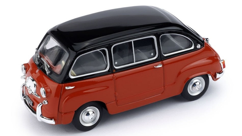 Fiat 600 Multipla D 1960 Nero/rosso Corallo – Brumm 1:43