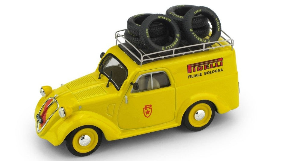 Fiat 500 C Furgoncino Assistenza Pirelli 1950 Repro – Brumm 1:43