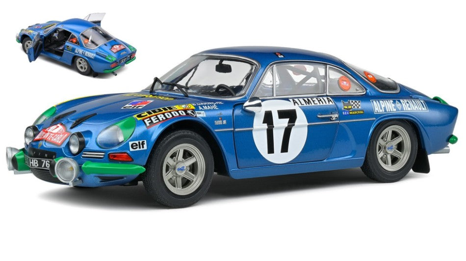 Alpine A110 1600S N.17 Rally Montecarlo 1972 Darniche/Mahe 1:18 – Solido