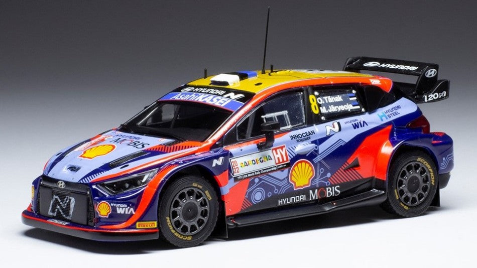 Hyundai i20 N.8 Rally Sardegna 2022 Tanak/jarveoja – Ixo Model 1:43