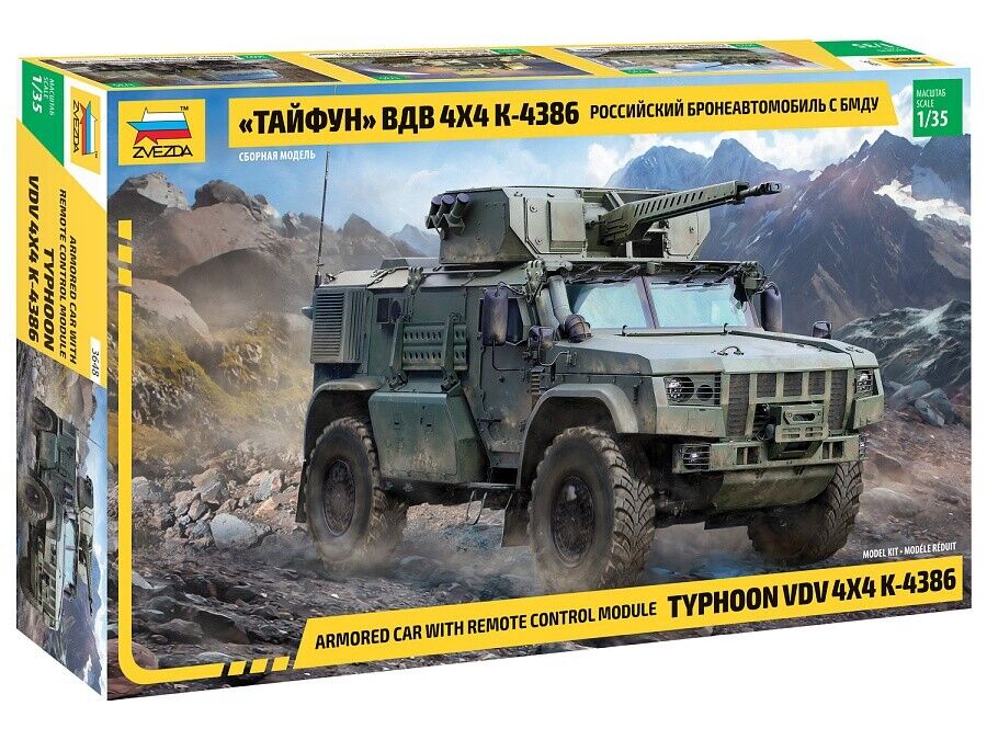 K-4386 Typhoon Russian Armoured 4x4 Car With Remote Control Mod Kit – Zvezda 1:35