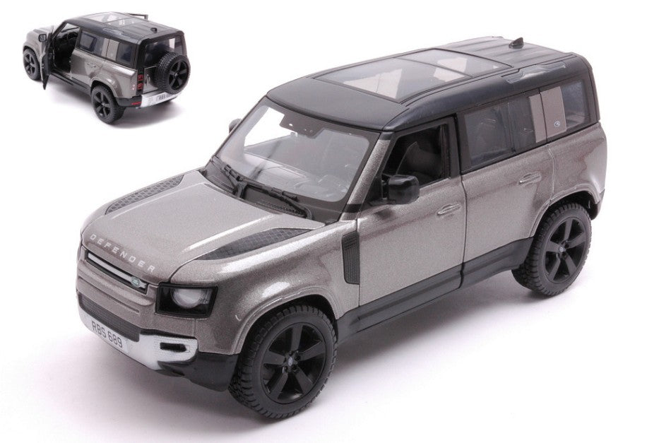 Land Rover Defender 110 2022 Gun Metal – Bburago 1:24