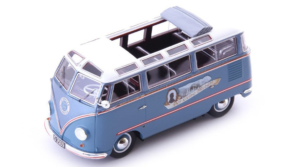 Kohlruss T1 Samba "der Kleine Mozart" 1955 Light Blue/white – Autocult 1:43