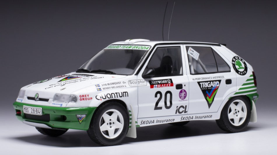 Skoda Felicia Kit Car N.20 Rac Rally 1995 Blomqvist/Melander 1:18 – Ixo Model