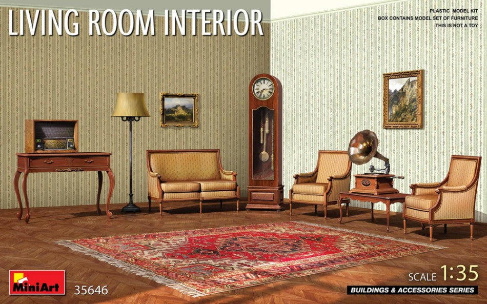 Living Room Interior Kit – Miniart 1:35