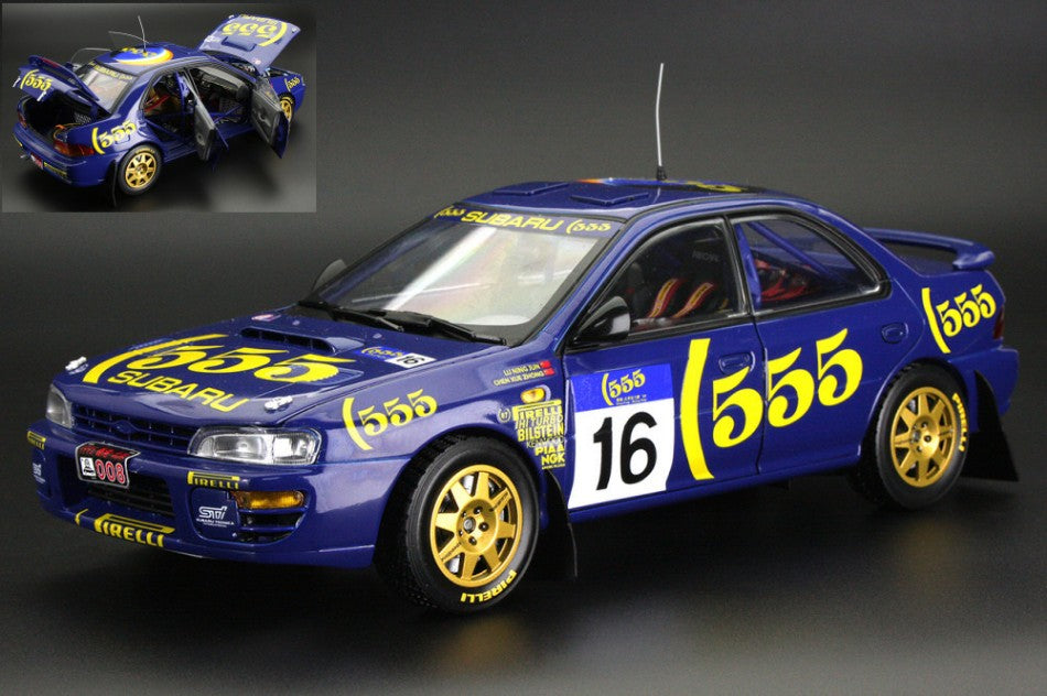 Subaru Impreza 555 N.16 Hong Kong-bejing Rally 1995 Lu Ning Jun – SunStar 1:18