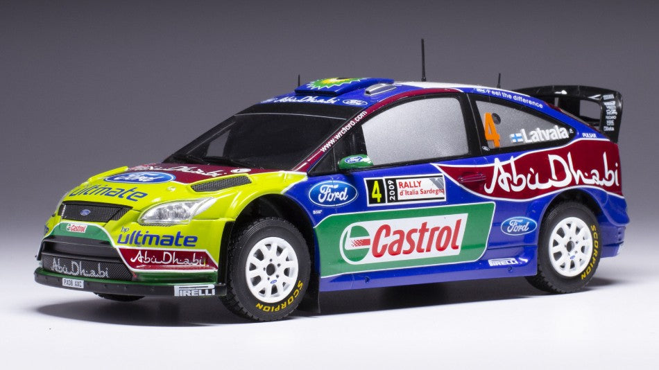 Ford Focus RS Wrc N.4 Rally Sardinien 2009 Latvala/Antilla 1:24 – Ixo Model