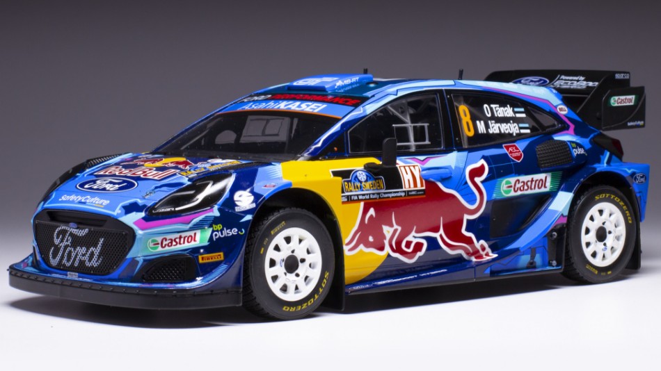 Ford Puma Wrc N.8 Rally Sweden 2023 Tanak/Jarveoja 1:18 – Ixo Model