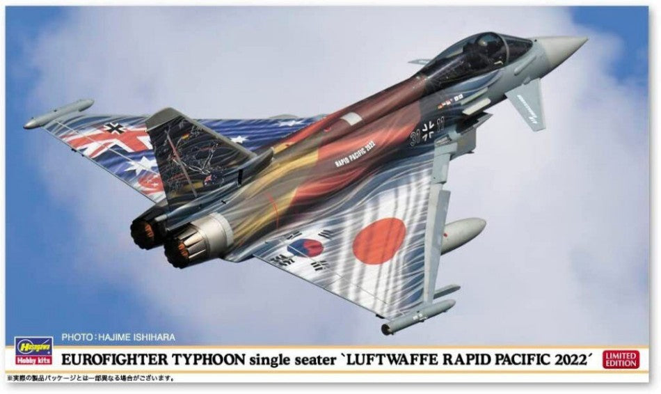 Eurofighter Typhoon Lutwaffe Rapid Pacific 2022 Kit – Hasegawa 1:72