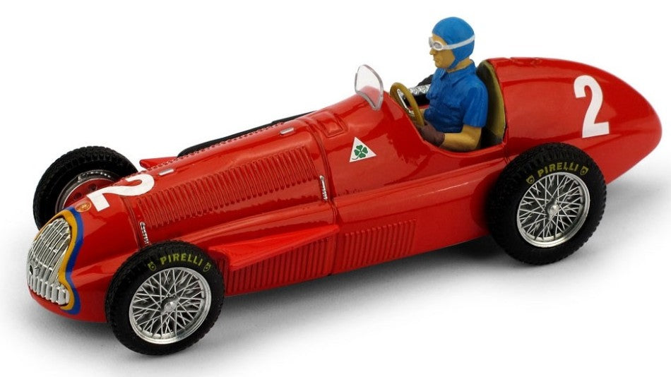 Alfa Romeo 158 J.MANUEL Fangio 1951 N.2 Belgium GP World Champion – Brumm 1:43