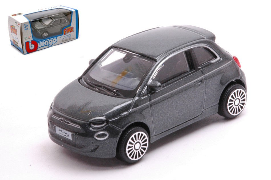 Fiat 500e La Prima 2021 Gun Grey – Bburago 1:43