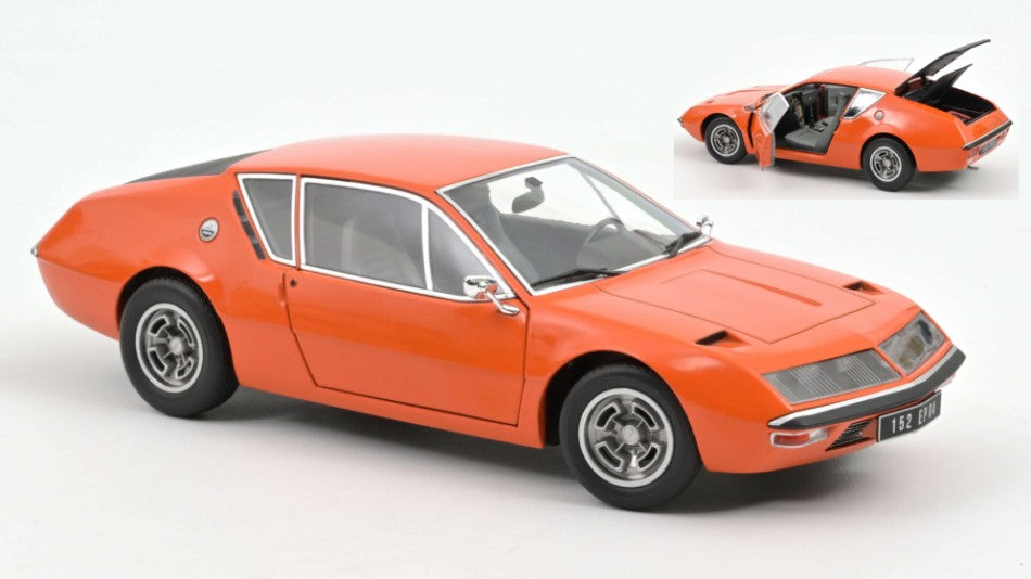 Alpine A310 1600 Vf 1974 Acropolis arancione 1:18 – Norev