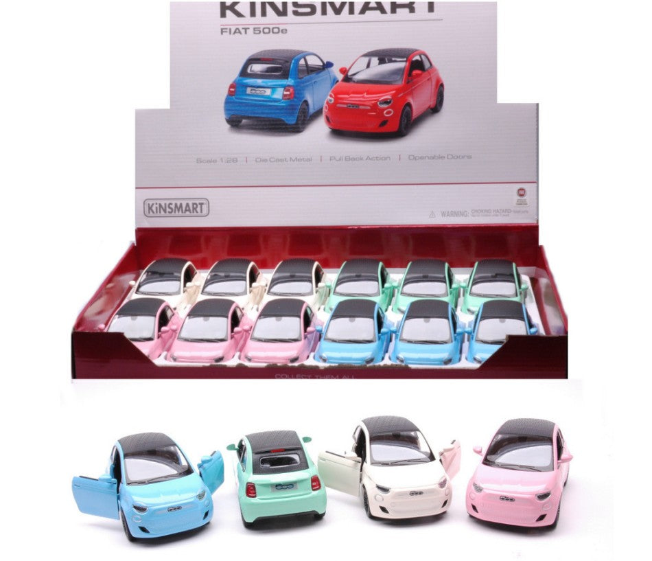 Fiat 500e Pastel Color Ass. Cm 12 (5440DY) – Kinsmart 1:28