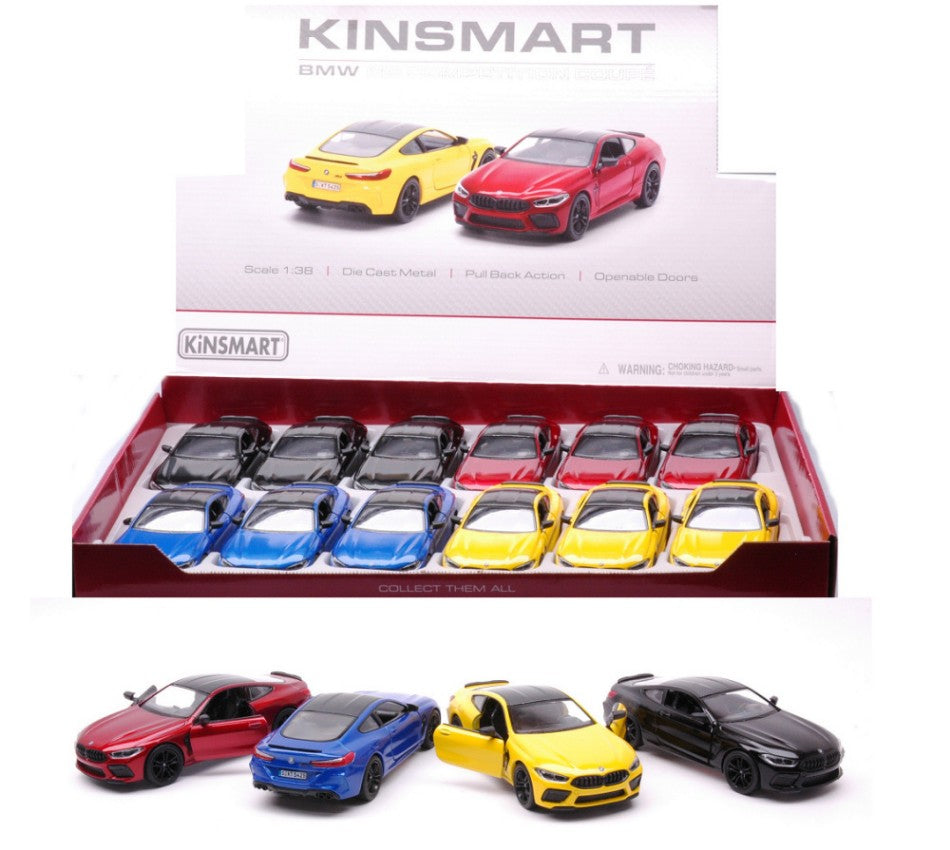 BMW M8 Competition Coupe' Col.ass. Cm 12 (5425D) – Kinsmart 1:38