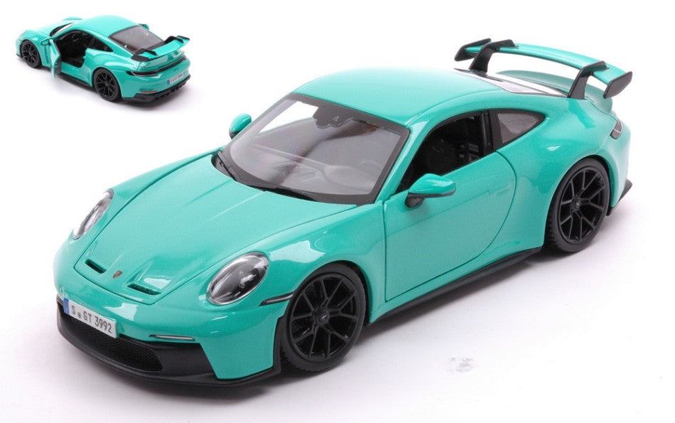 Porsche 911 GT3 2021 Acquamarine – Burago 1:24