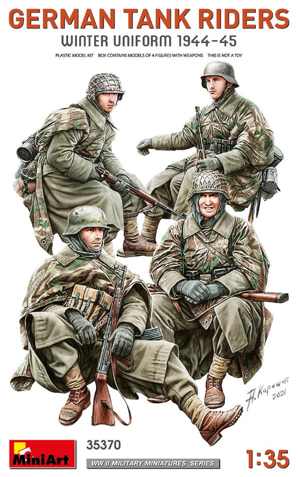 German Tank Riders (winter Uniform 1944-45) Kit – Miniart 1:35