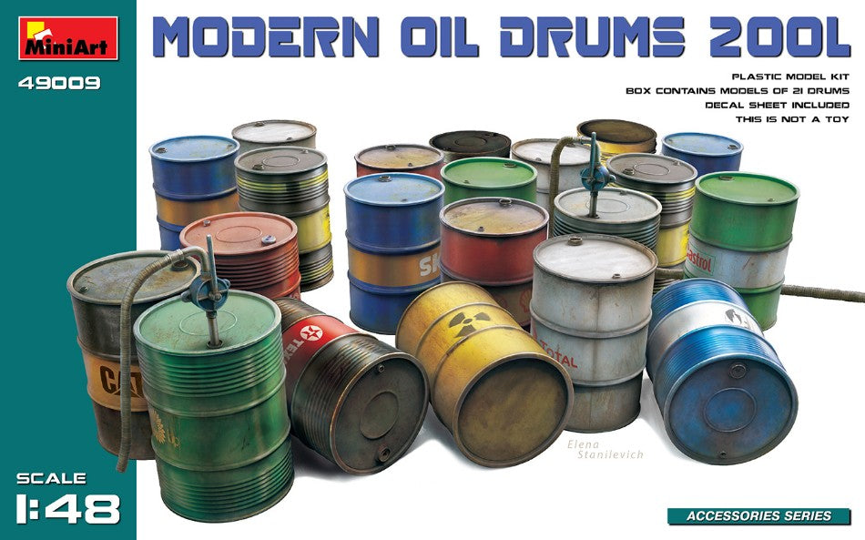 Modern Oil Drums (200L) Kit – Miniart 1:48