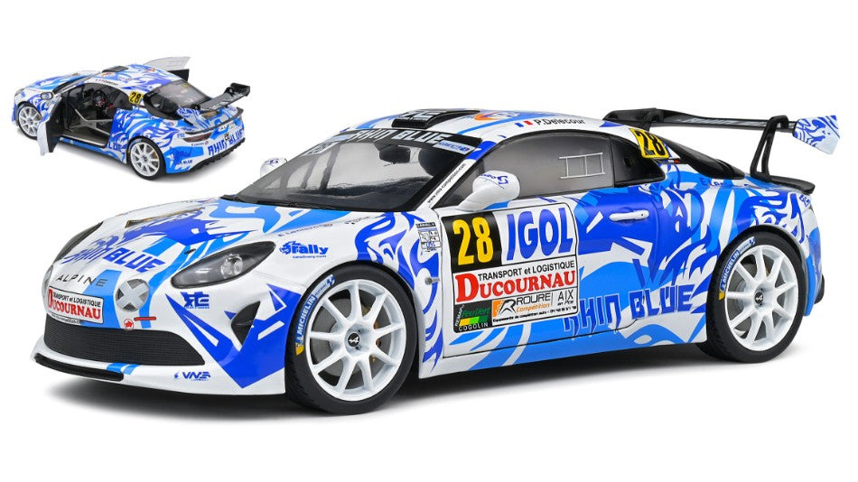 Alpine A110 N.28 Rally Du Var 2021 Night Version Delec./De Castelli 1:18 – Solido