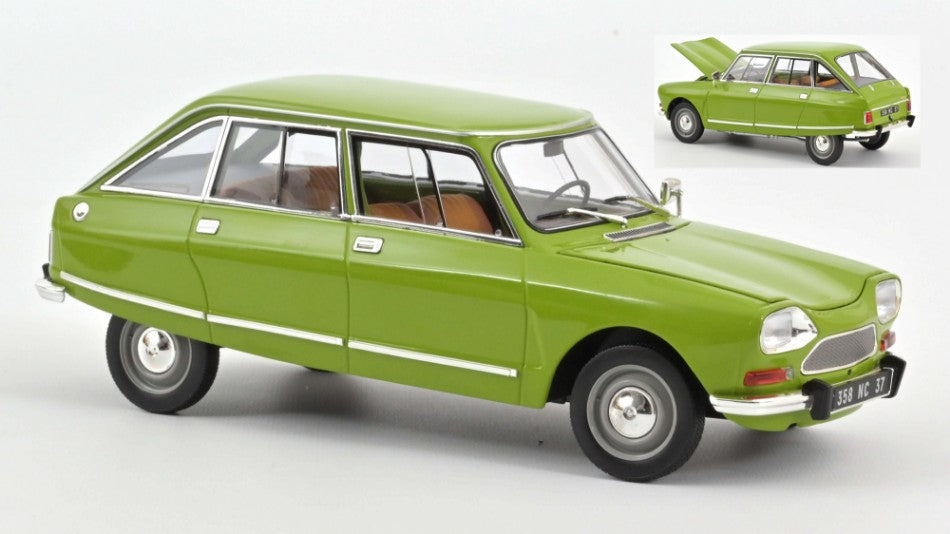 Citroen Ami 8 Club 1969 Iris verde 1:18 – Norev
