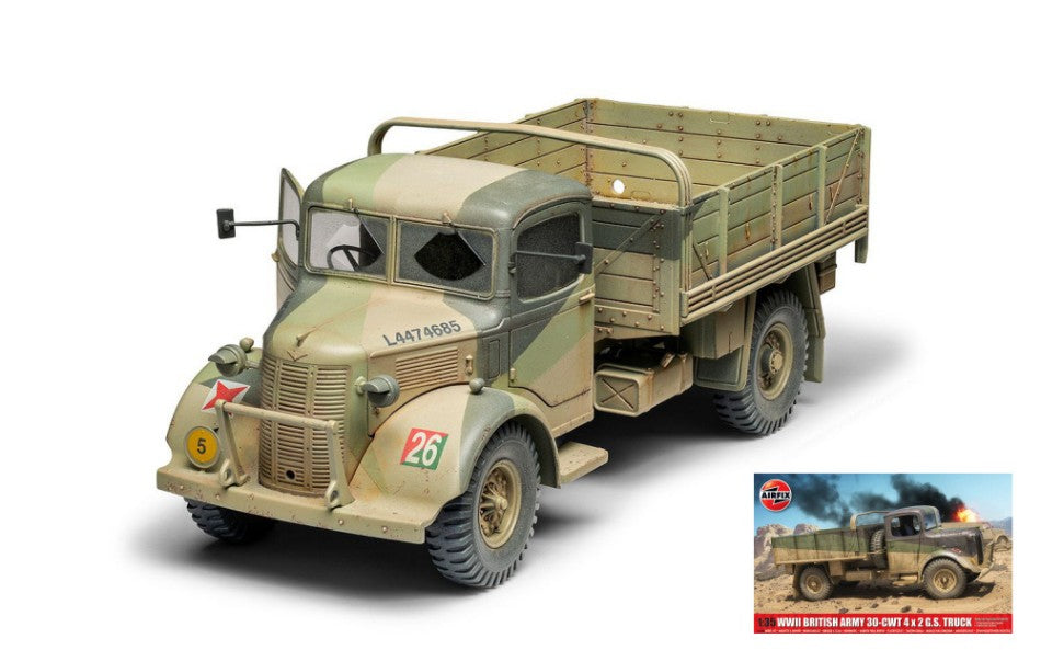 WWII British Army 30-CWT 4x2 Gs Truck Kit – Airfix 1:35