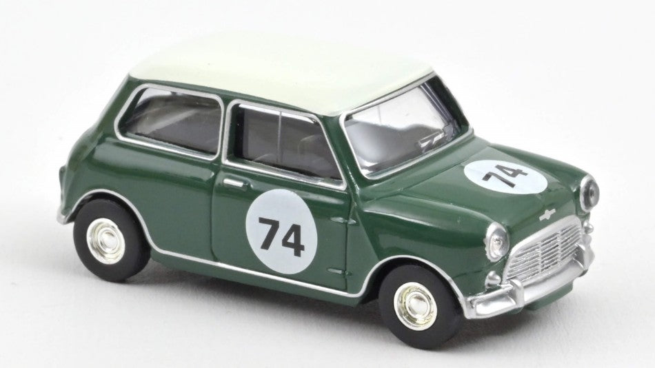 Mini Cooper S 1964 Almond Green With Number 74 – Norev 1:54